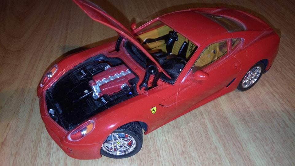Als Modellauto der Ferrari 599 GTB Fiorano